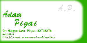 adam pigai business card